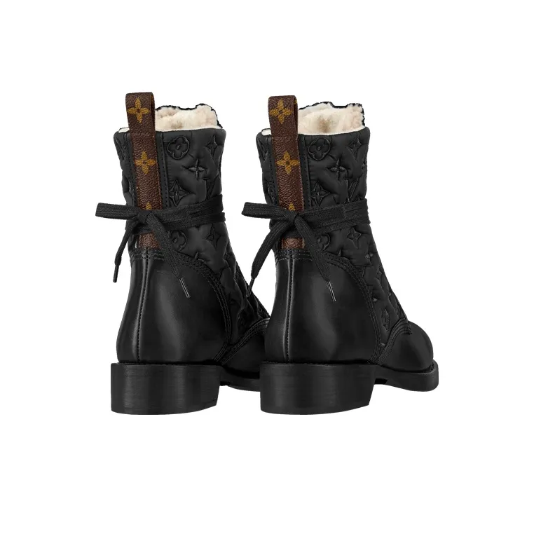 LOUIS VUITTON Metropolis Ankle Boots Women's Black-4