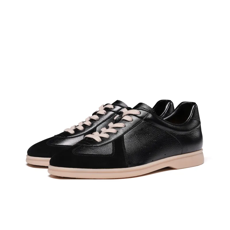 TRUFFAUT Soft Sole German Army Trainers Low Top Casual Shoes Men's-1