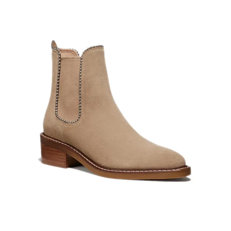 COACH CitySole Bowery Short Chelsea Boots Women's Brown-2