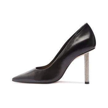 Schutz Lou Glam Slim Heel High Heels 10cm Women's Black