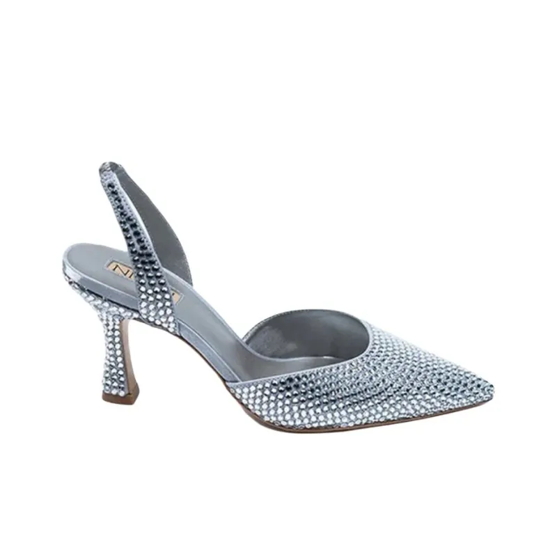 NICOLI Hayley High Heels 8cm Women's Silver-1
