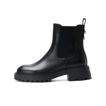 PT'SON Short Chelsea Boots Women's Black