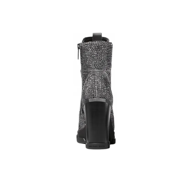 MICHAEL KORS Ridley Ankle Boots Women's Silver Gray-3