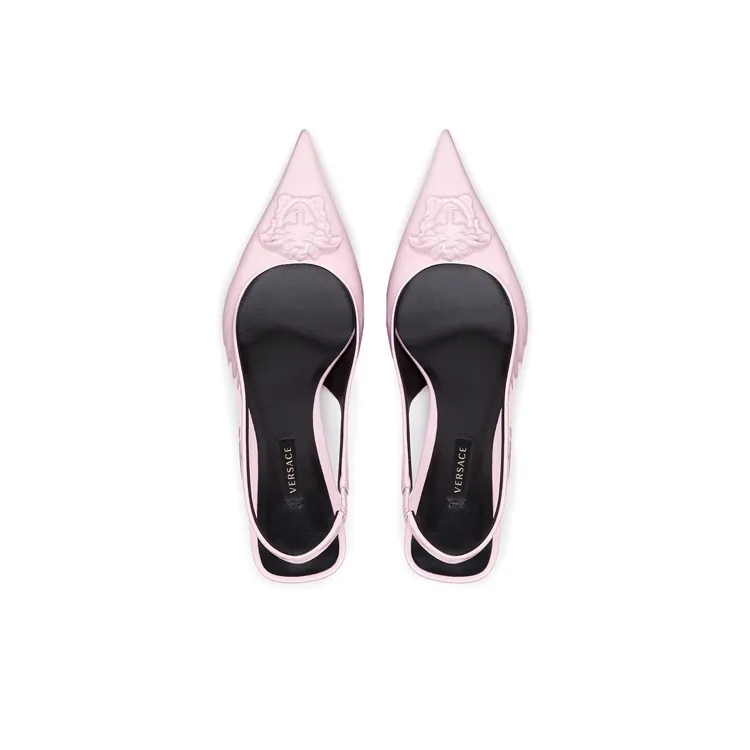 VERSACE La Medusa High Heels Women's Low-Top Pink-3