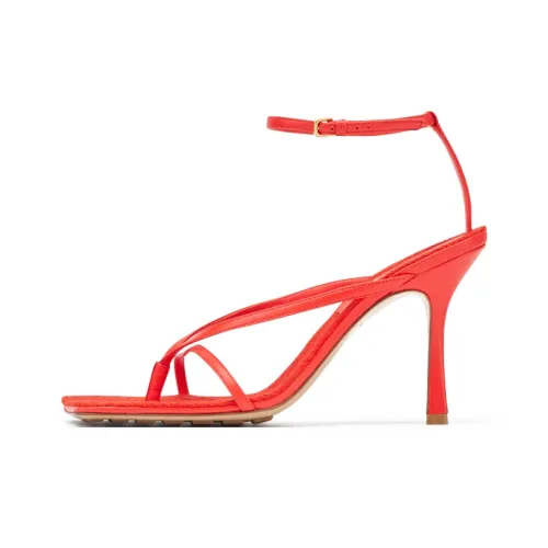 Bottega Veneta Stretch High Heels Women's Low-Top Red