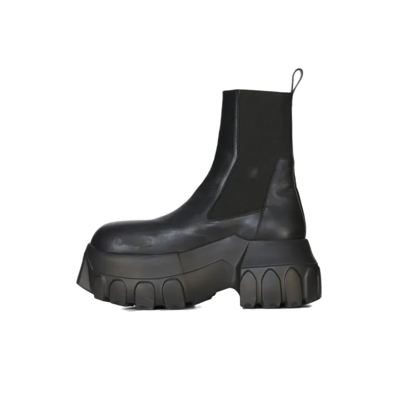 RICK OWENS/RO Short Chelsea Boots Women's Black-0