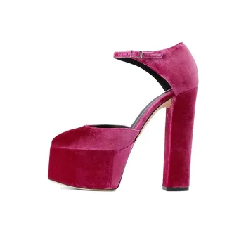 Giuseppe Zanotti Bebe Velvet Platform Pumps