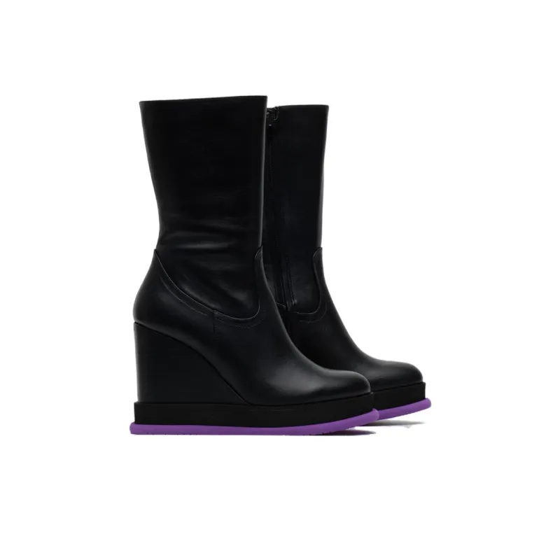 Paloma Barceló Alena Ankle Boots Women's Black Purple-2