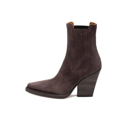 Paris Texas Dallas Short Chelsea Boots 9cm Women's Umber