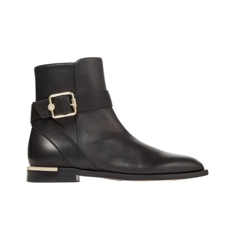 Jimmy Choo Clarice Ankle Boot Black Leather-1