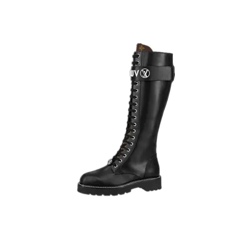 LOUIS VUITTON Territory Flat High Ranger Boots 'Black' Women's