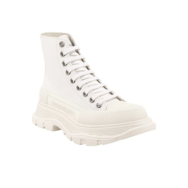 Alexander McQueen Tread Slick Boot Canvas White White Women's-2
