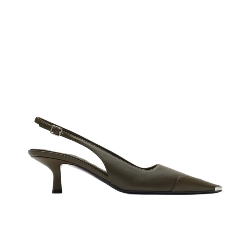 Burberry Chisel Slim Heel High Heels 5cm Women's Black-1