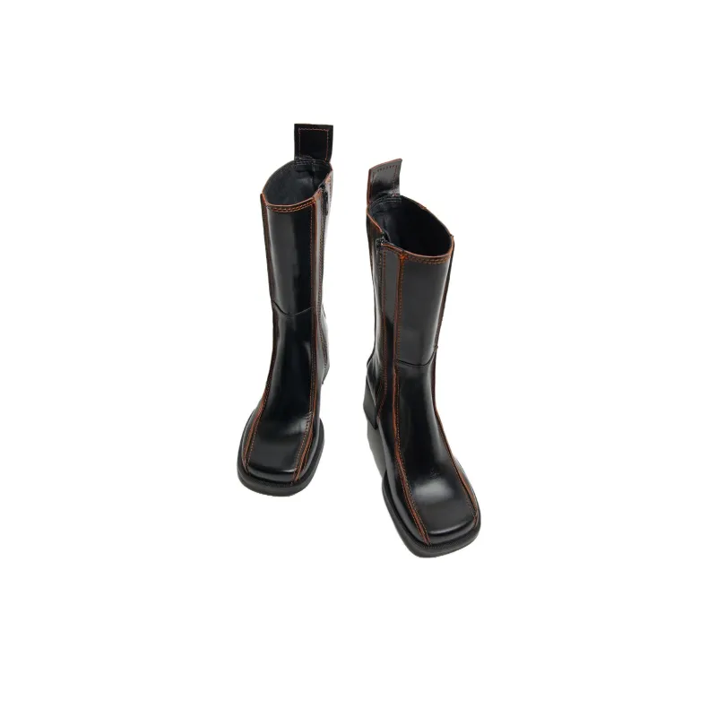 MIISTA Ankle Boots 6cm Women's Black-1