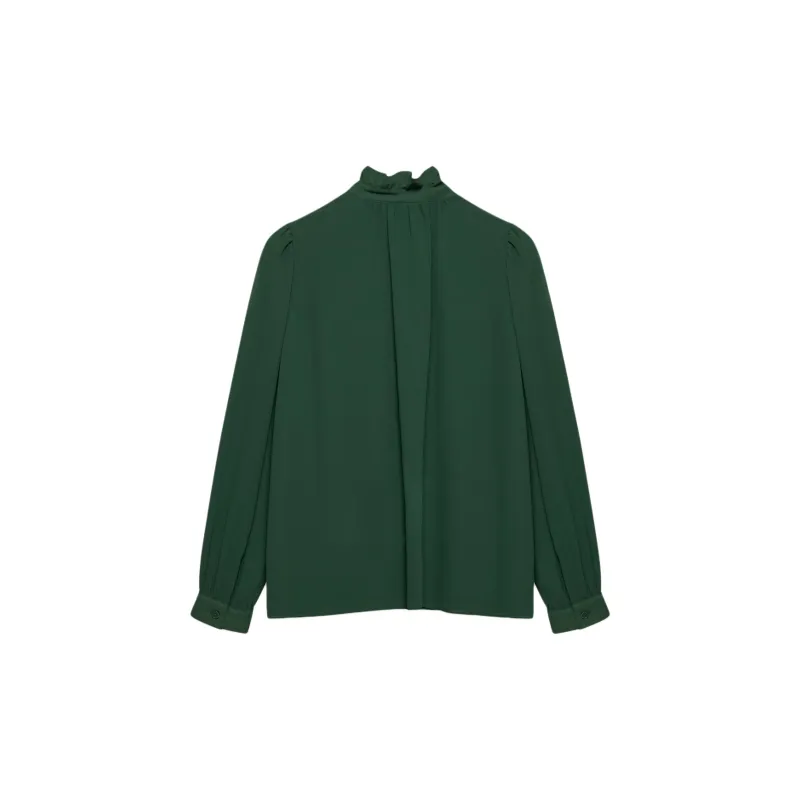 ARITZIA Wilfred Valentina Blouse Shirt Women's Stonepine Green-1