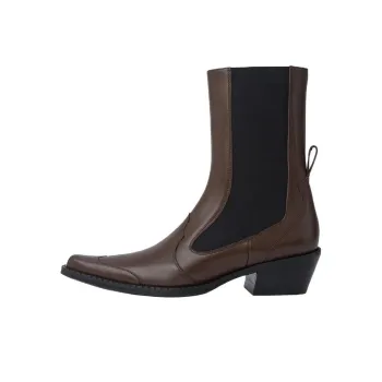 By Far Otis Bear Short Chelsea Boots 5.5cm Women's Brown