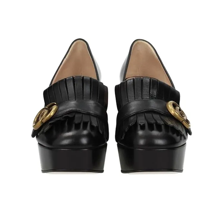GUCCI Platform Fringe Loafers-3