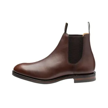 LOAKE Chatsworth Short Chelsea Boots Men's Dark Brown