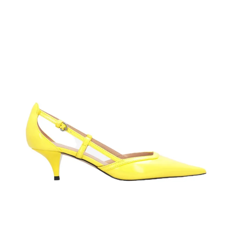 PINKO Slim Heel High Heels 5cm Women's Yellow-1