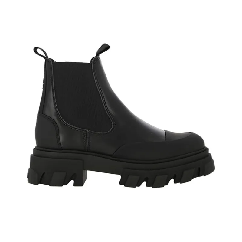 GANNI Rear-logo Chelsea Boots-1