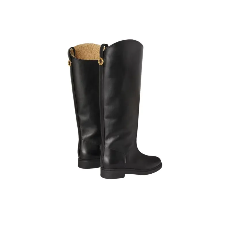 Loro Piana Kilda Knee-high Boots Women's Black-3