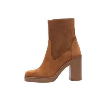 Stuart Weitzman/SW Bethenny Ankle Boots 8cm Women's Brown