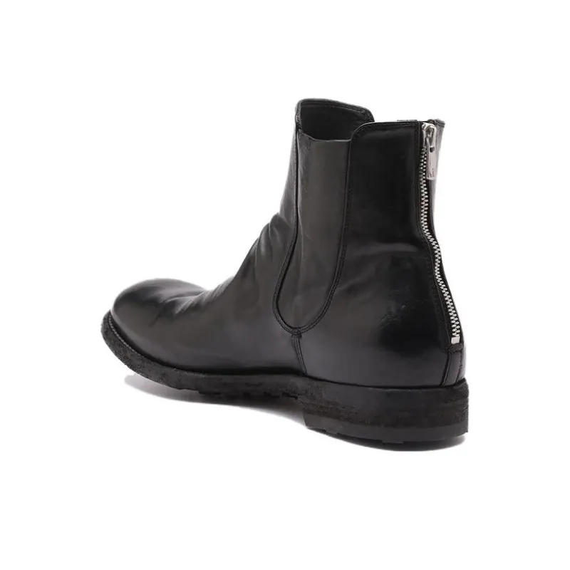 Officine Creative Polished-leather Ankle Boots-2
