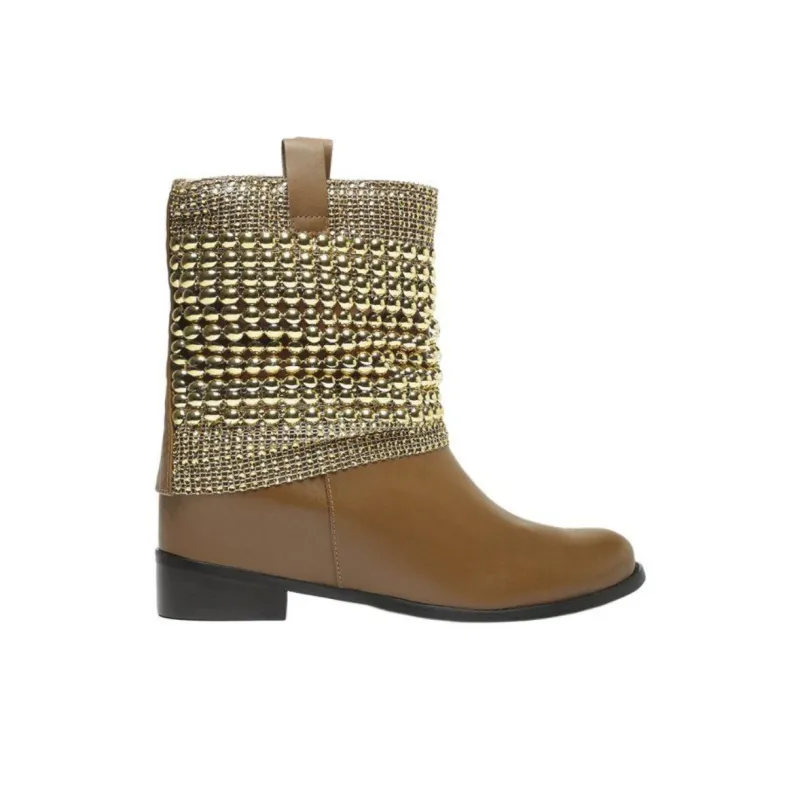 Schutz Caramelo Ankle Boots 3.3cm Women's Brown-1