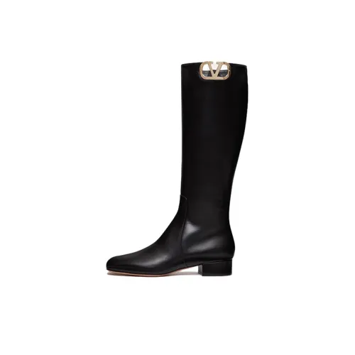 Valentino Vlogo Type Garavani Knee high Boots 3cm Women's Black