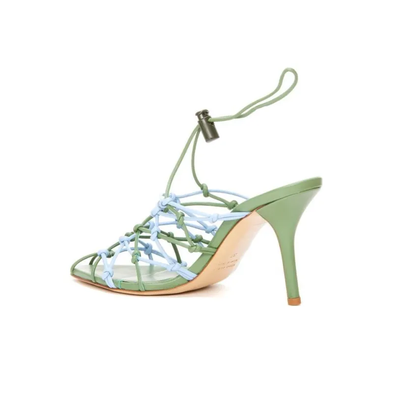 GIABORGHINI Pointed Strappy 100mm Pumps-3