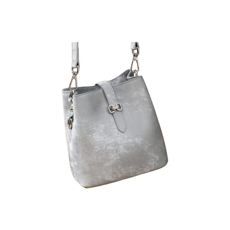 NIUMJ Synthetic Leather Handbag, Shoulder Bag, Crossbody Bag Small Size Women's Silver-4
