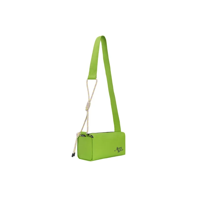 Subtle Fabric, PU Crossbody Bag Unisex Khaki/Blue/Green/Pale Green-16