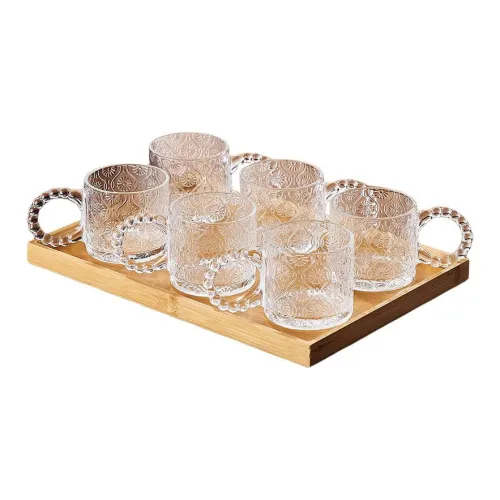 Edelita Home Use Elegant Drinking Water And Tea Coffee Cup For Living Room 320ml