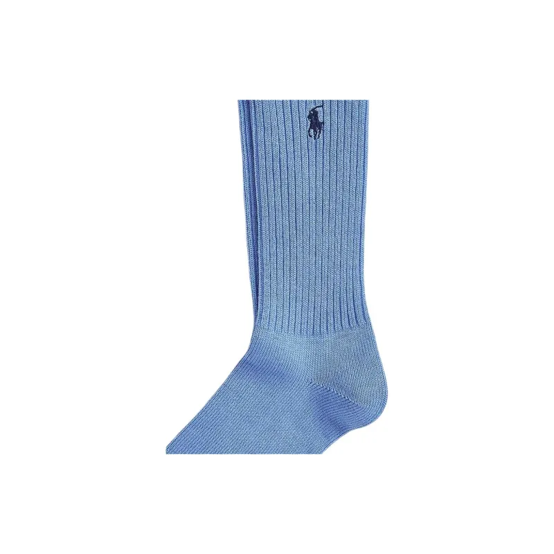 Polo Ralph Lauren FW24 Mid-Calf Socks Men's 1 Pack Port Island Blue-2