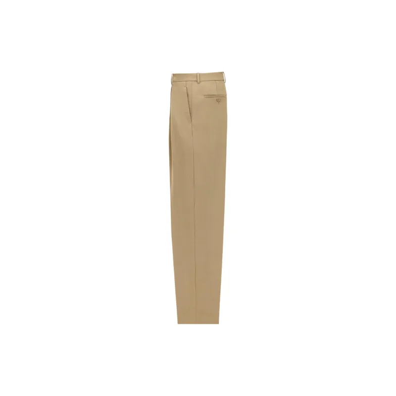 SAINT LAURENT High Waist Straight Leg Trousers-1