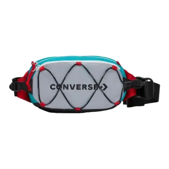 Converse Nylon Fabric Fanny Pack Sling Bags Regular Unisex Gray Blue Multicolor
