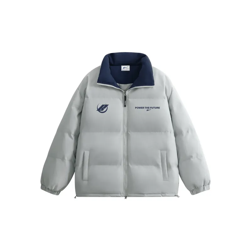 Warrior Ride The Wind Collection Open Ended Smile Collection Puffer Jacket Unisex-11