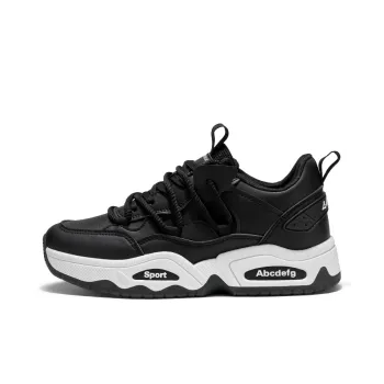 Bull charm Casual Shoes Men Low Top Black/White/Red