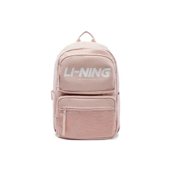 LiNing Sports Life Collection Polyester Backpack Unisex Light Pink