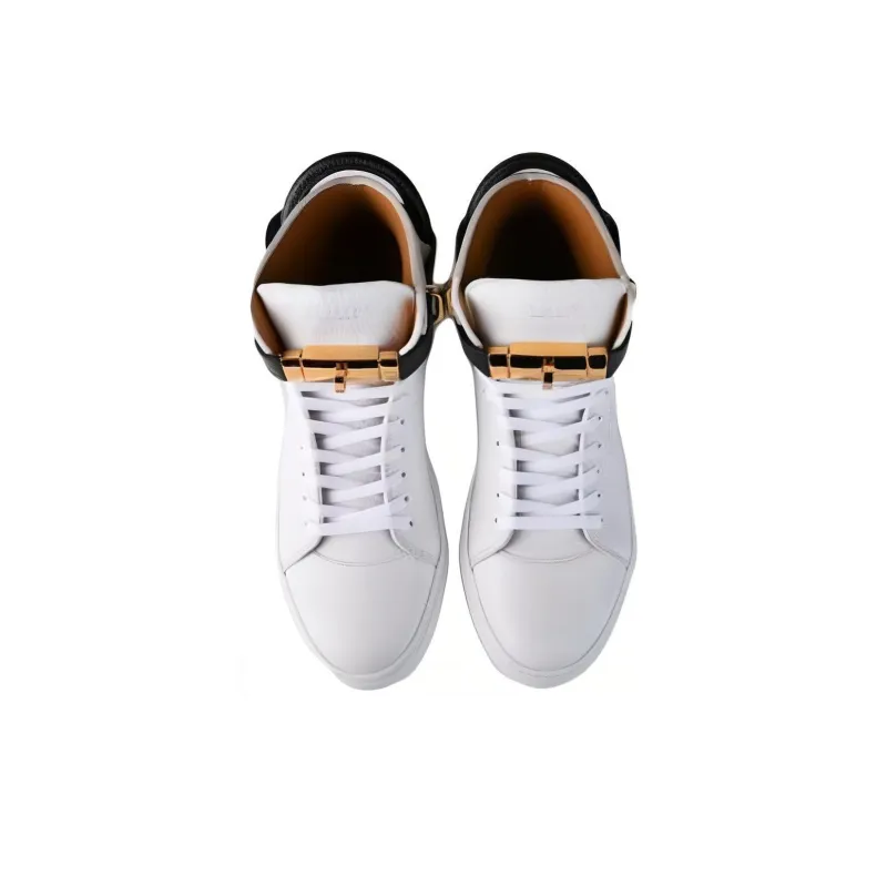 Buscemi High Top Skateboard Shoes Men's White-2