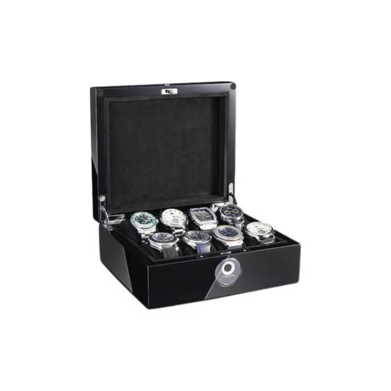 MINGNASHI MINNESI Luxury Enamel Coating Premium Fingerprint Recognition Padlock Watch Box Unisex-0