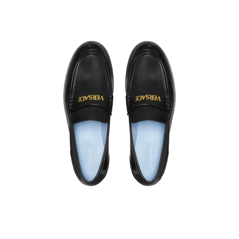VERSACE Loafers Men Black-3