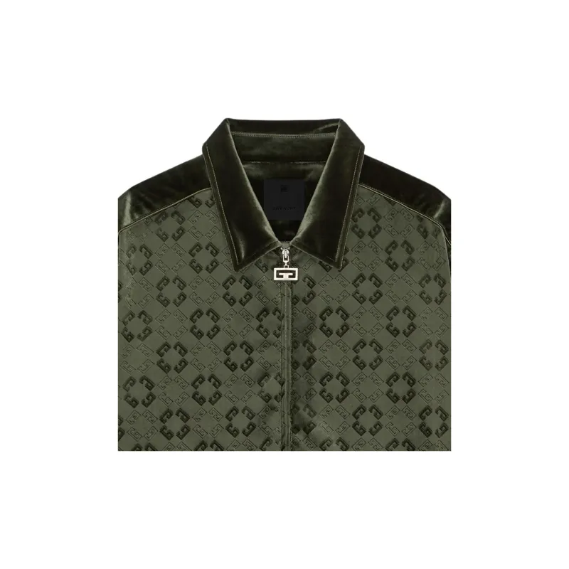 Givenchy Velvet Blouson With Piping Detail-3