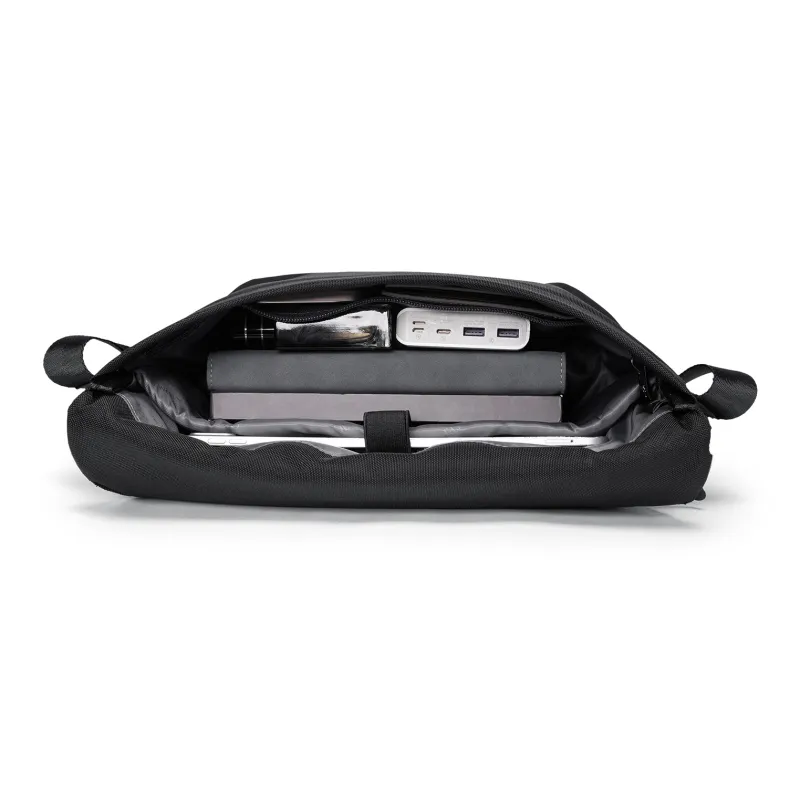 SEPTWOLVES Cudora Fabric Messenger Bag Shoulder Bag QPL Crossbody Bag Regular Unisex Black-9