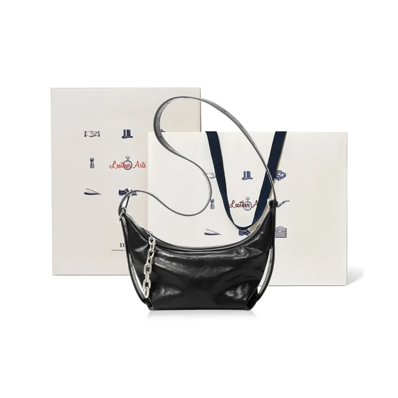 BVP Cow Leather Shoulder Bag Unisex Multicolor-7