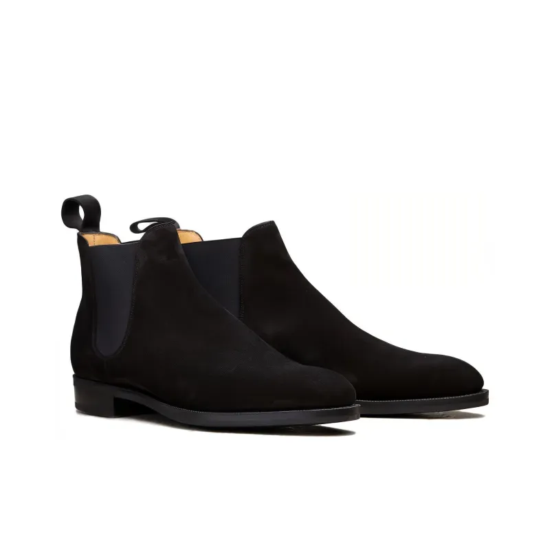Edward Green Short Chelsea Boots Men's Black-2