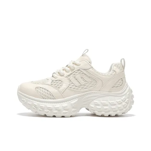 Spider King Low Top Chunky Sneakers Women's Ecru