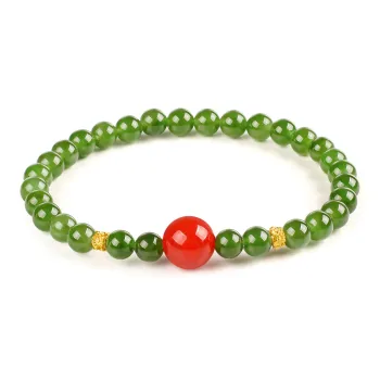 TAMINA Hetian Jade Bracelets Jasper Women's