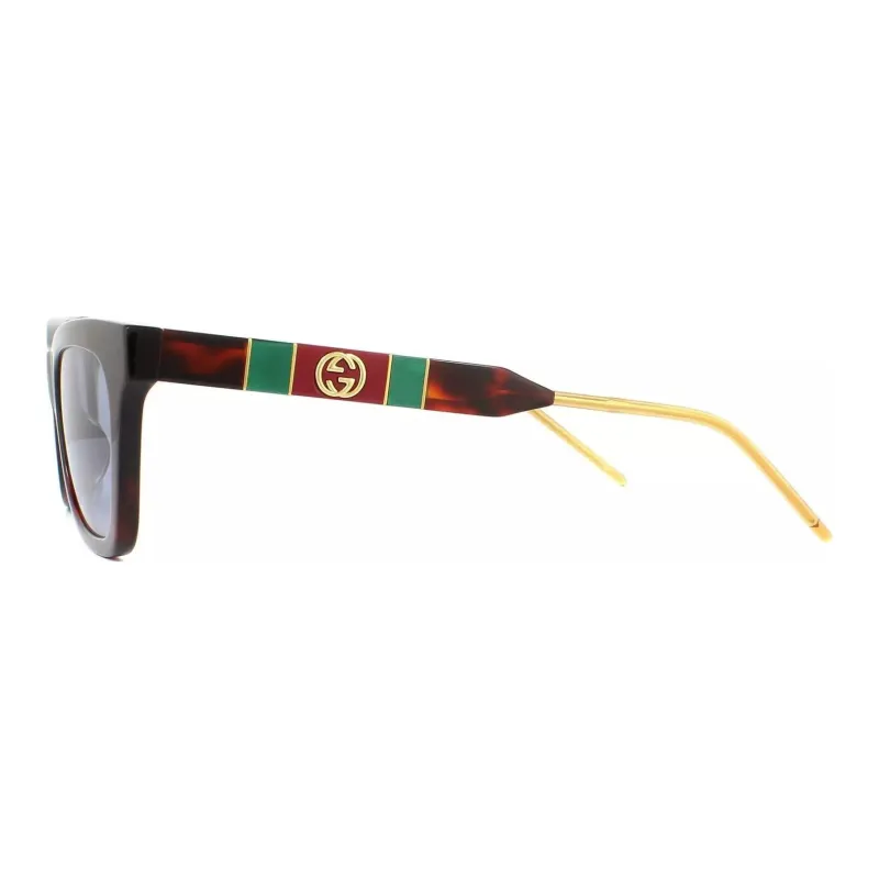 GUCCI Plastic Cat Eye Sunglasses Women's Brown-2