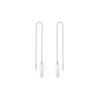 ZHENZHUAOMI Freshwater Pearl Drop Earrings Women's